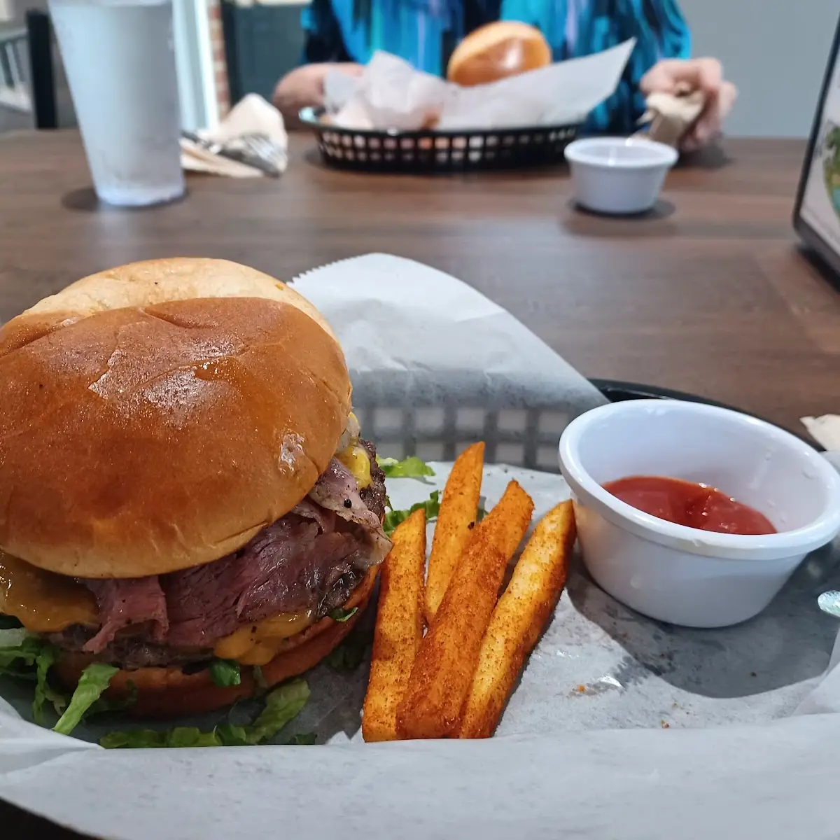 Pastrami Burger & Fries