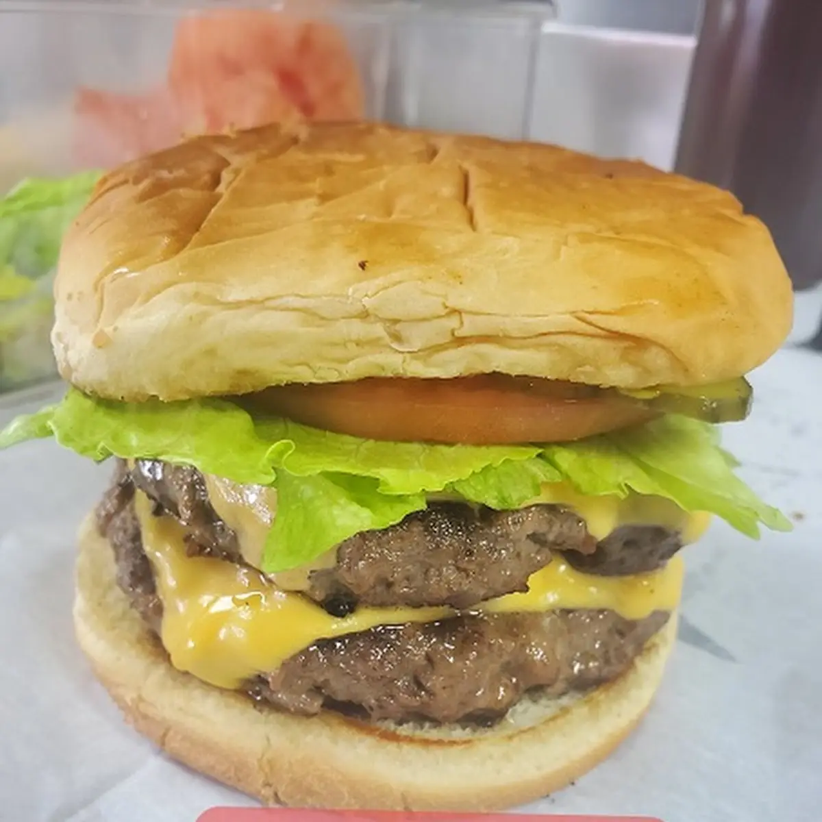 Double Cheeseburger with Fries for an Additional Charge