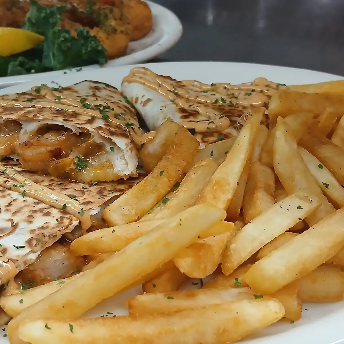Cheese Quesadilla & Fries
