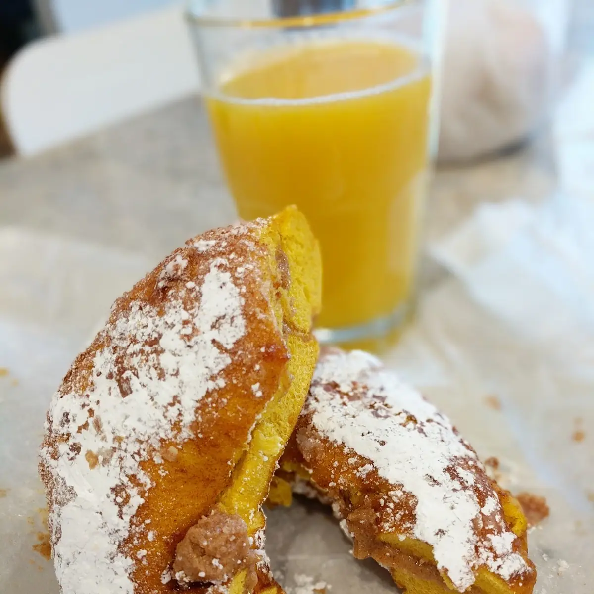 French Toast Bagel with Cinnamon Butter
