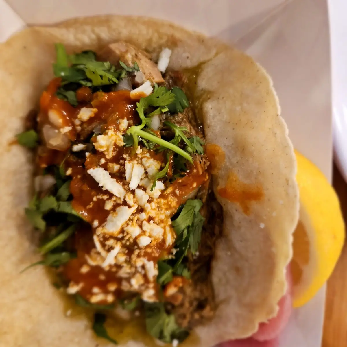 Chicken Taco and Shrimp Tacos