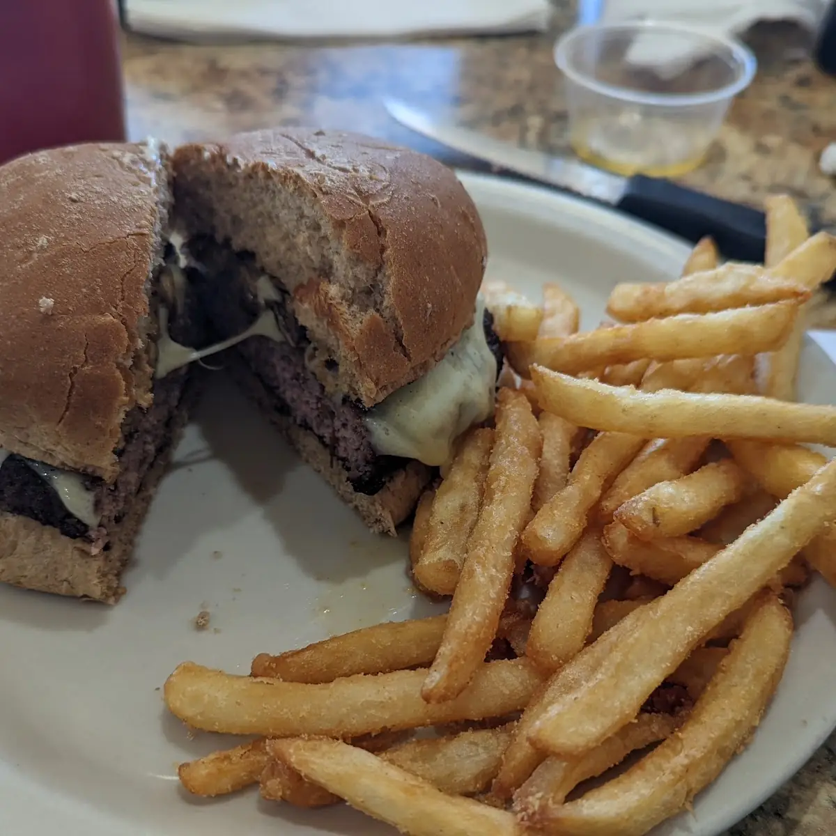 Mushroom Swiss Burger