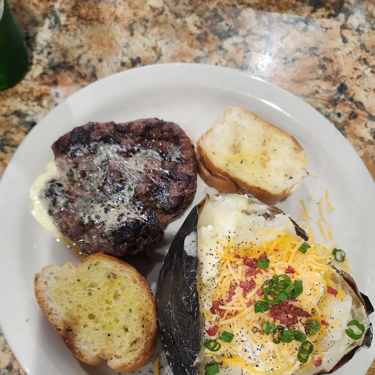 T Bone Steak and Loaded Baked Potato