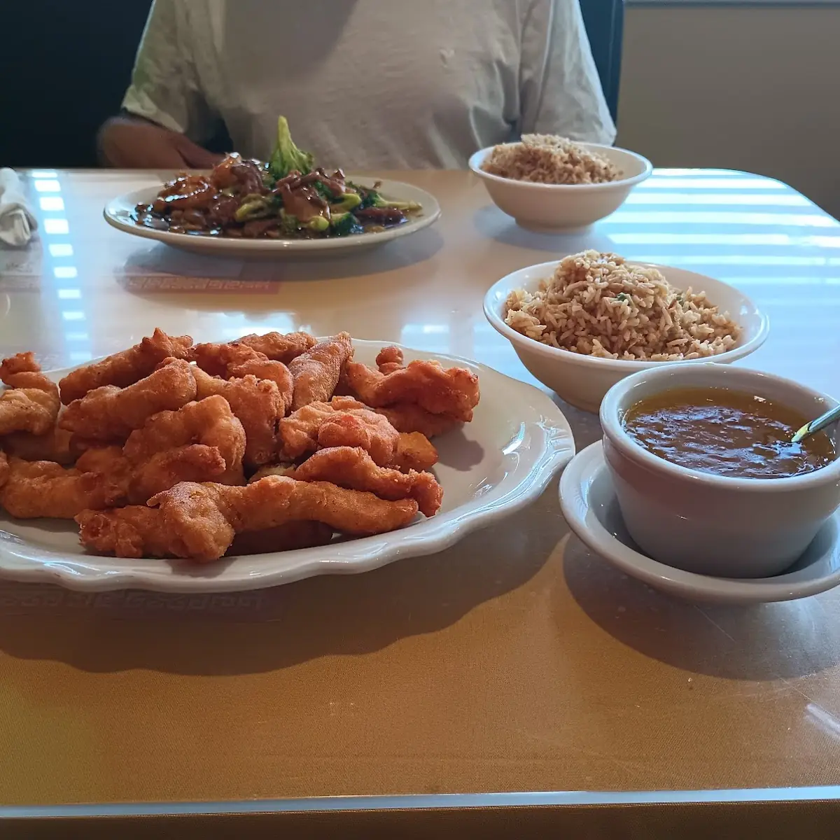 Lemon Chicken with Fried Rice & Triple Crown