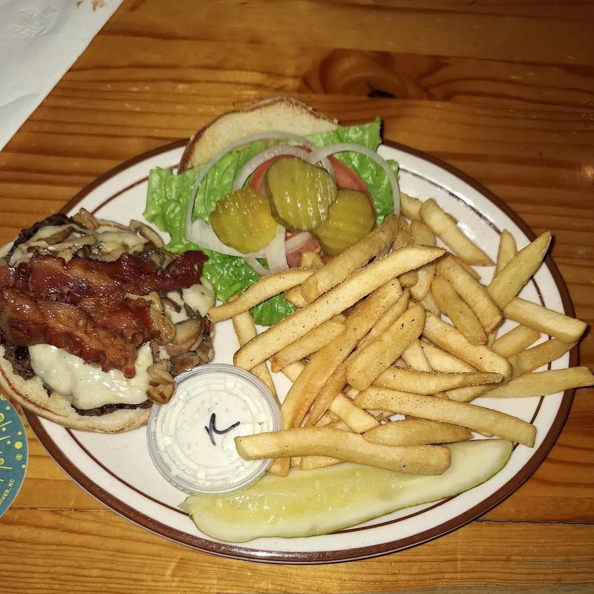Bacon Swiss Mushroom Burger