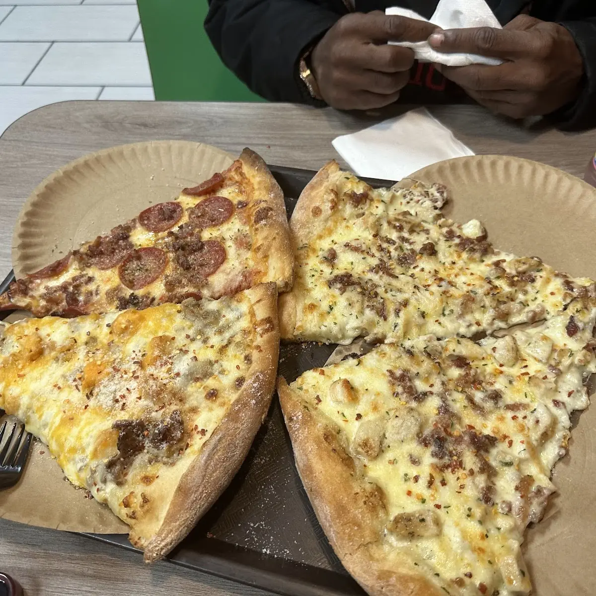 Pepperoni Pizza Slice Chicken Bacon Ranch Pizza Slice