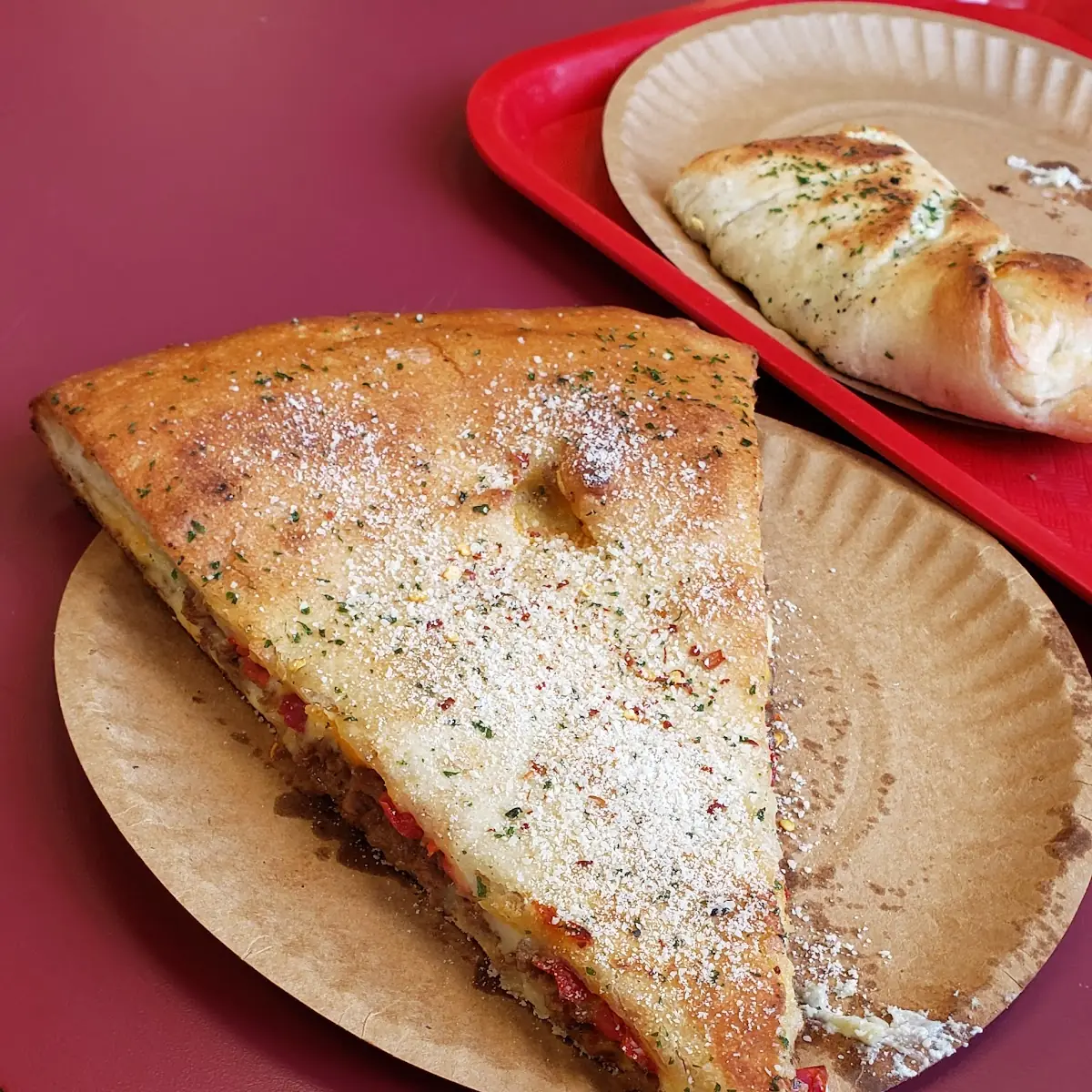 Philly Cheesesteak Pizza by the Slice