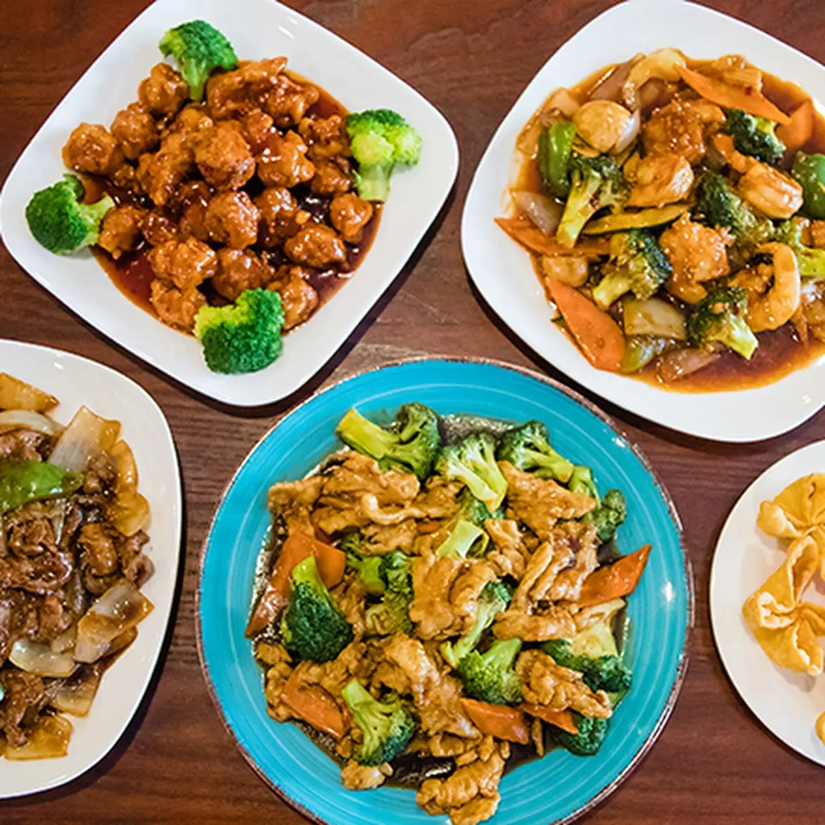 Triple Delight in Garlic Sauce Spicy