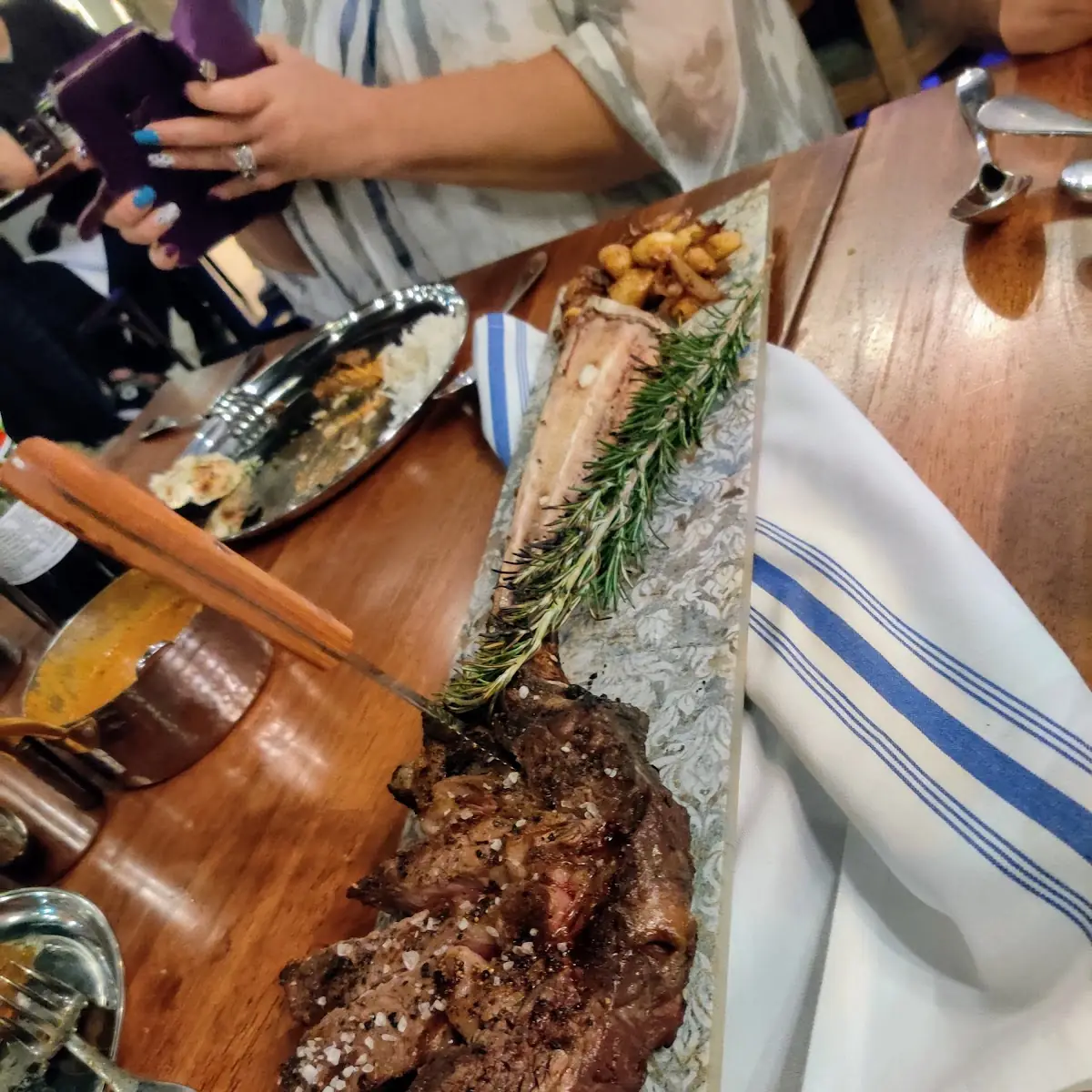 Wood Fired Bone-In Tomahawk