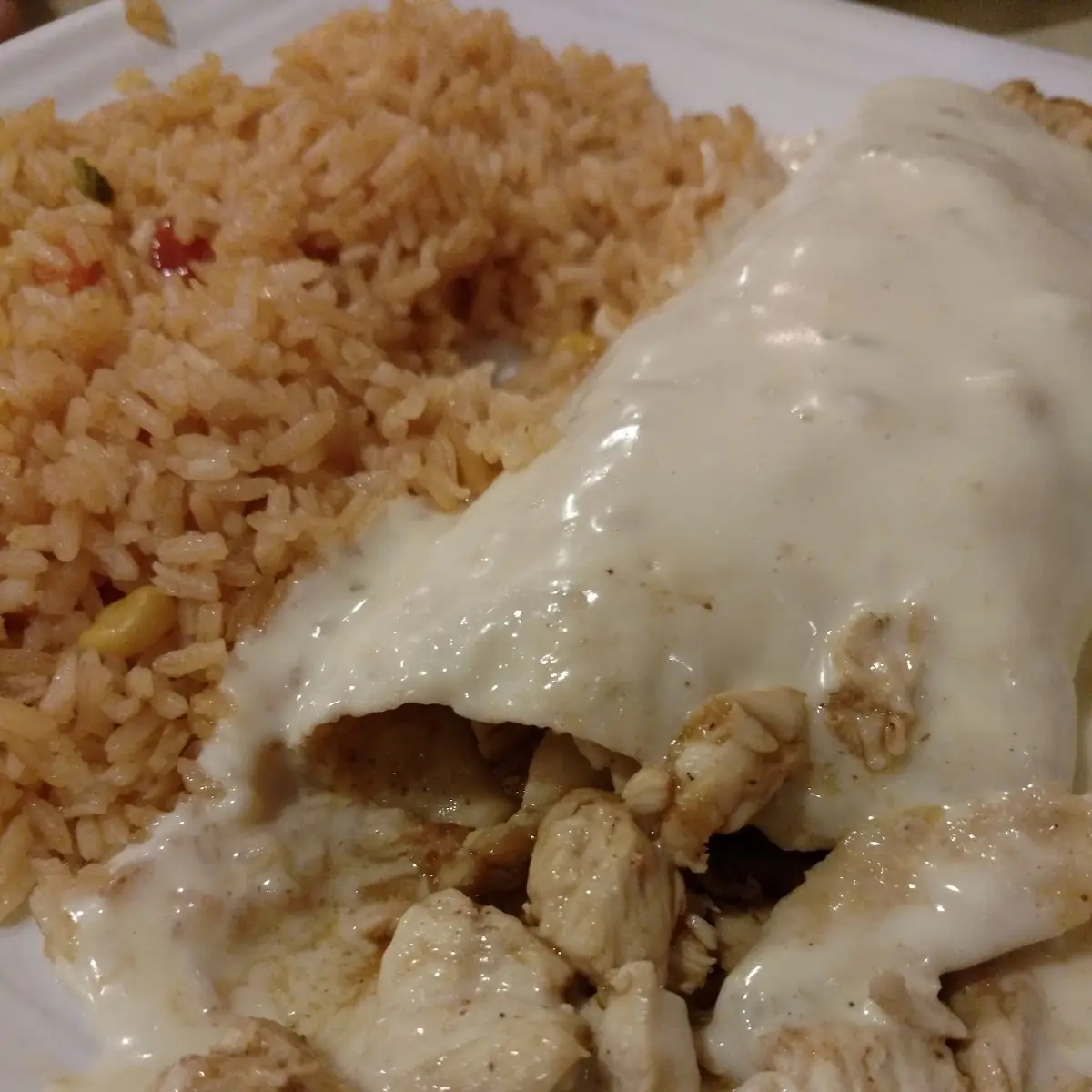 Fried and Nacho Cheese Burrito