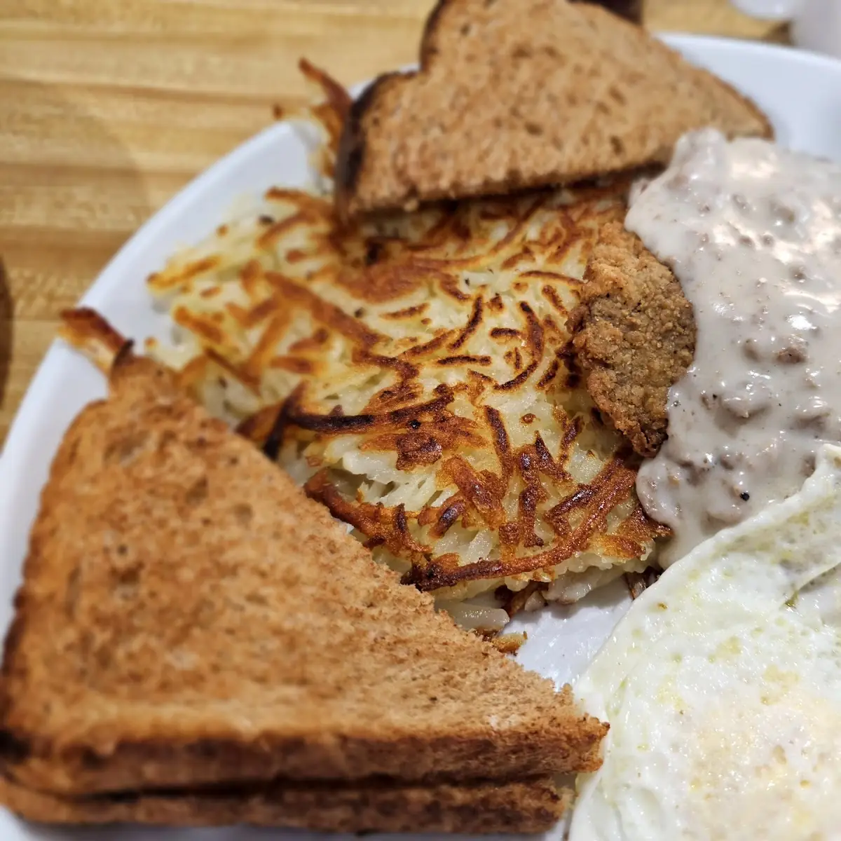 Beef Fried Steak and Eggs