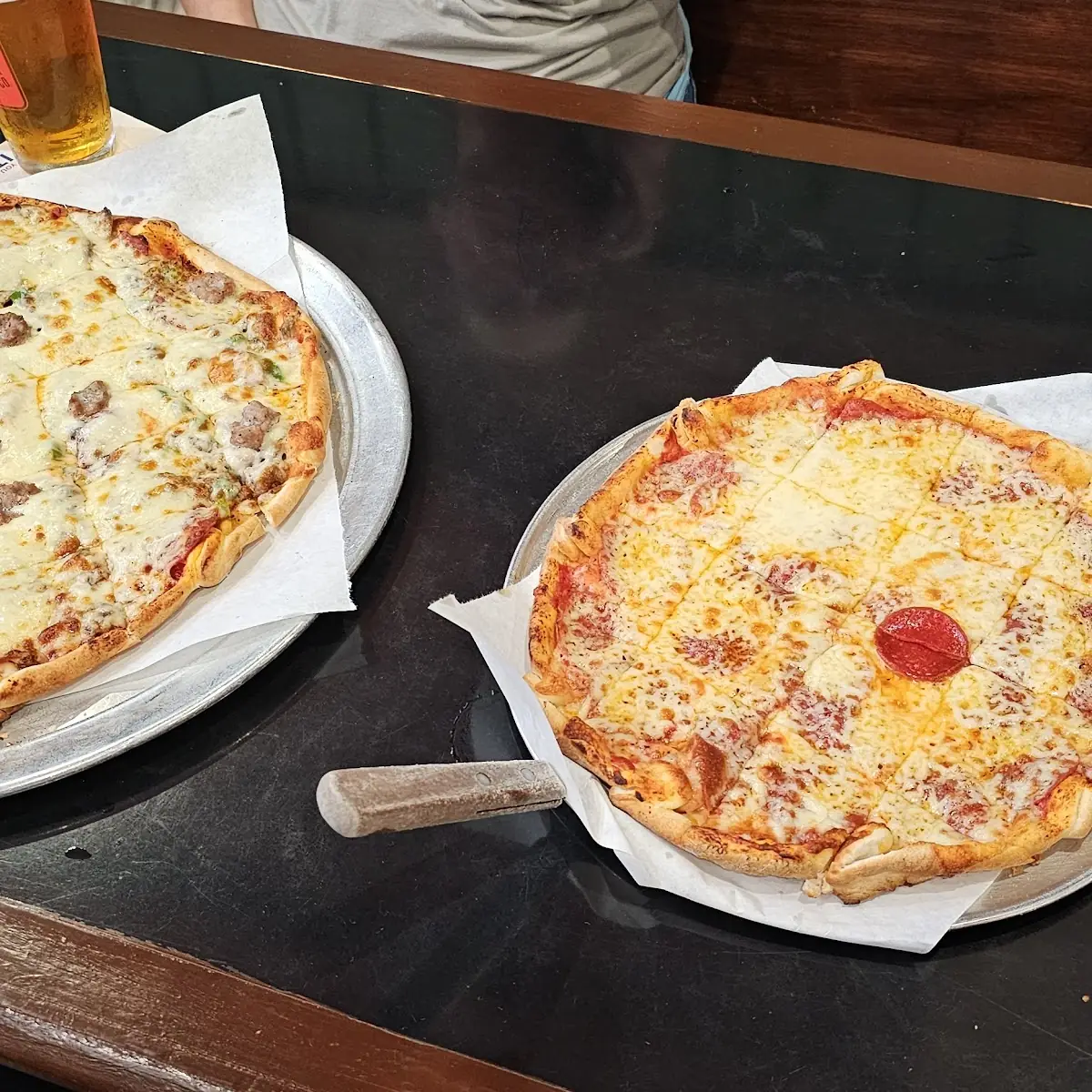 Mushroom Pizza and Pepperoni Pizza