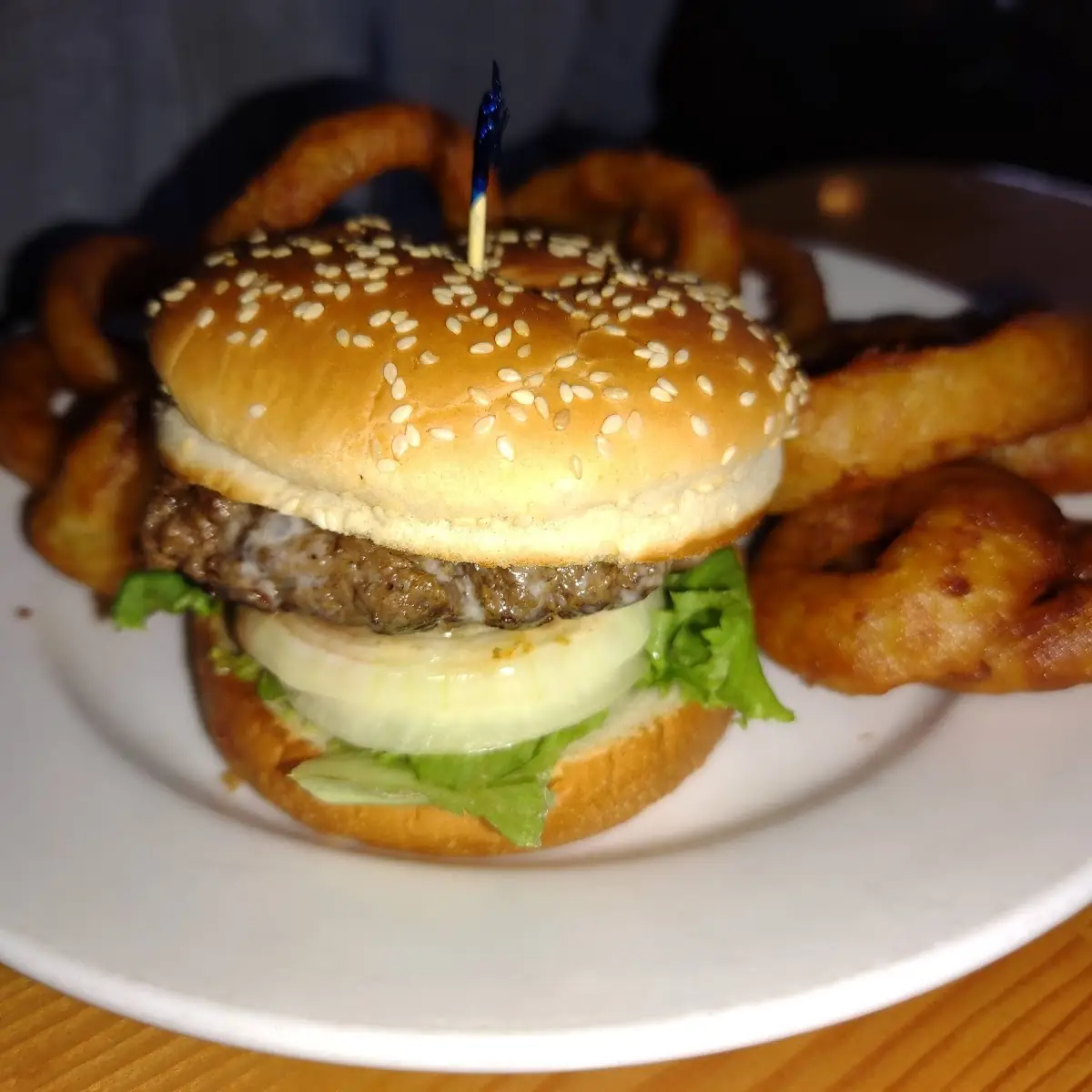 Big Al's Delight with Onion Rings