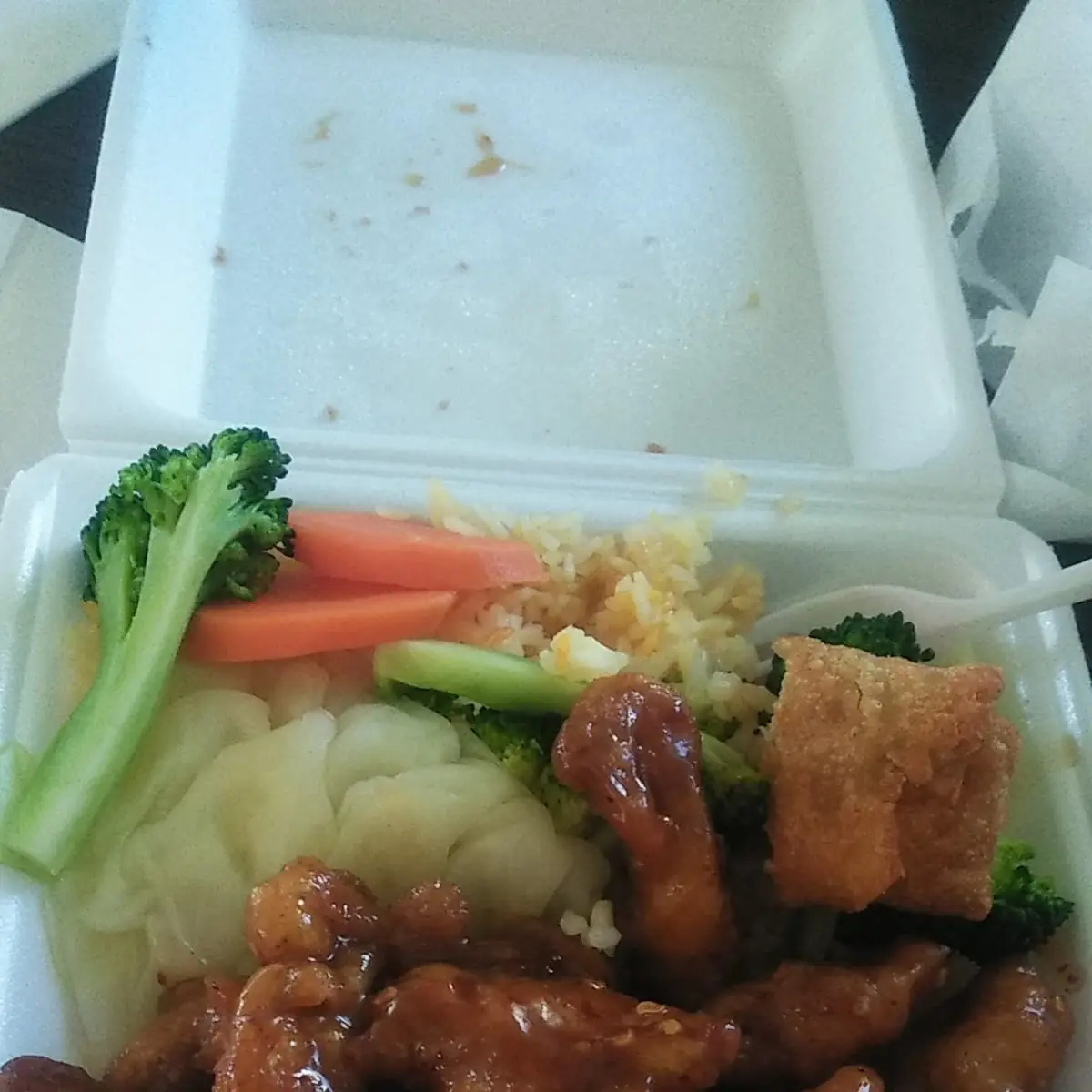 Orange Chicken Plate