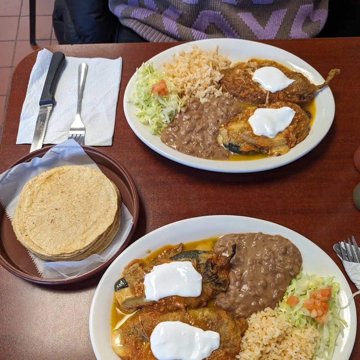 Steak Sope Beef Taco and Cheese Enchilada