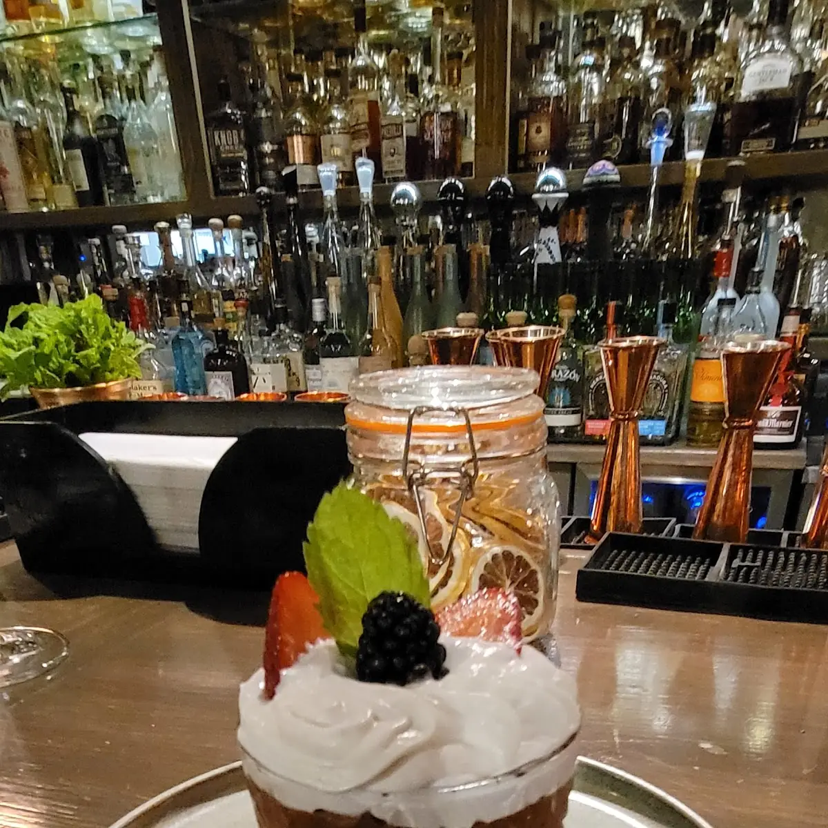 Chocolate Mousse with Fresh Fruit