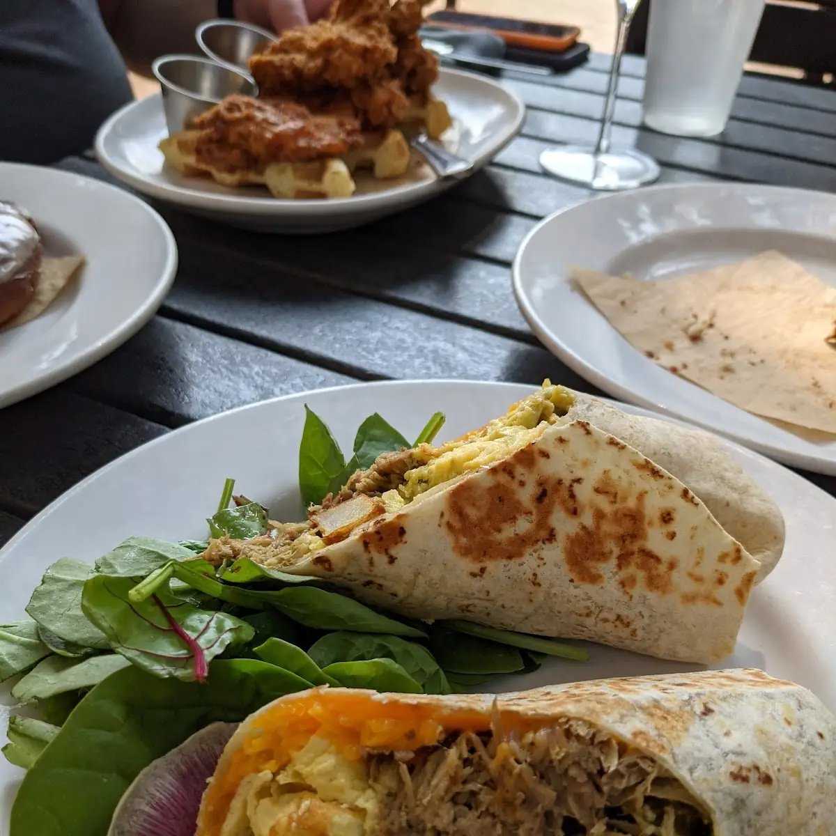 Breakfast Burrito with Green Chili Pork