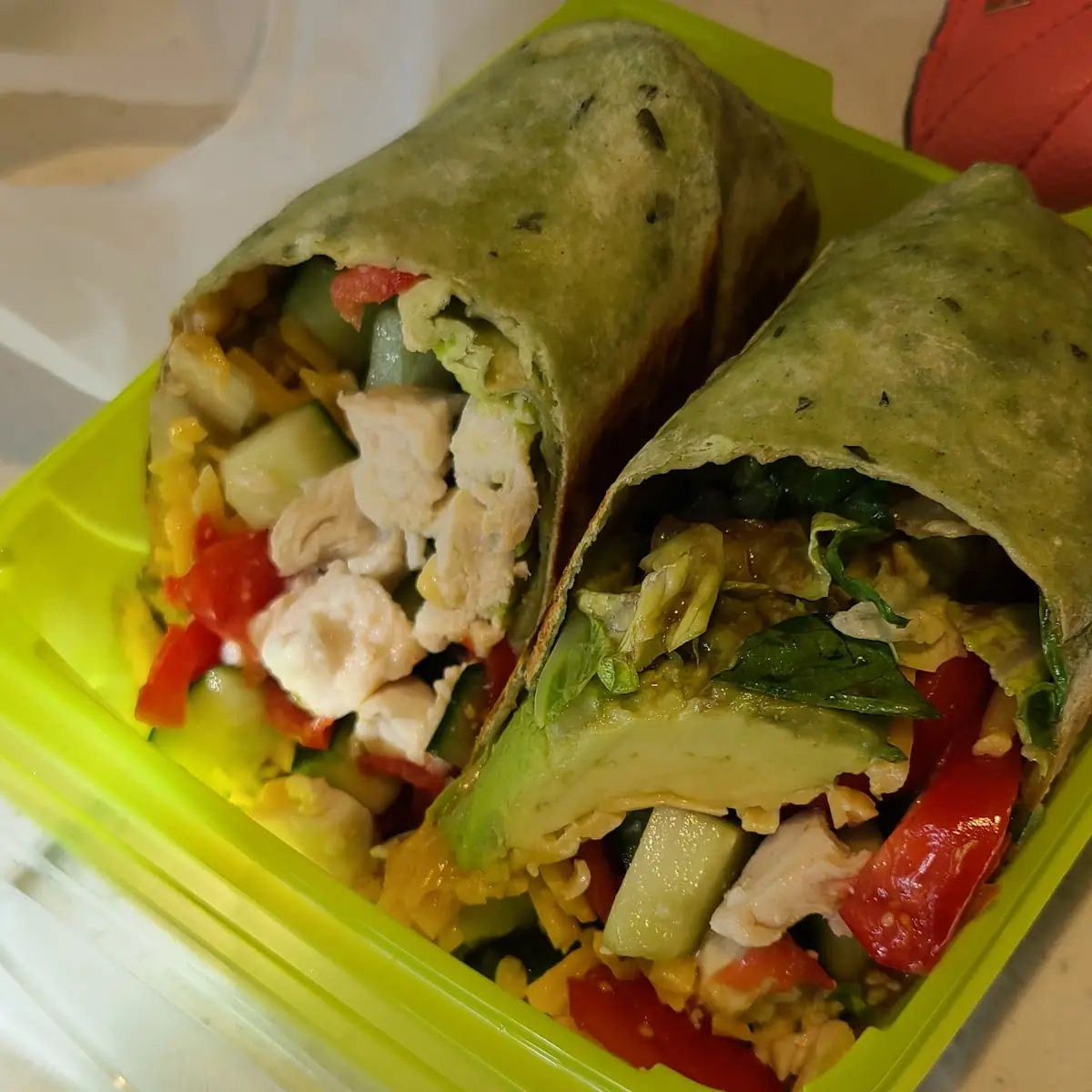 Chicken Bowl in a Wrap