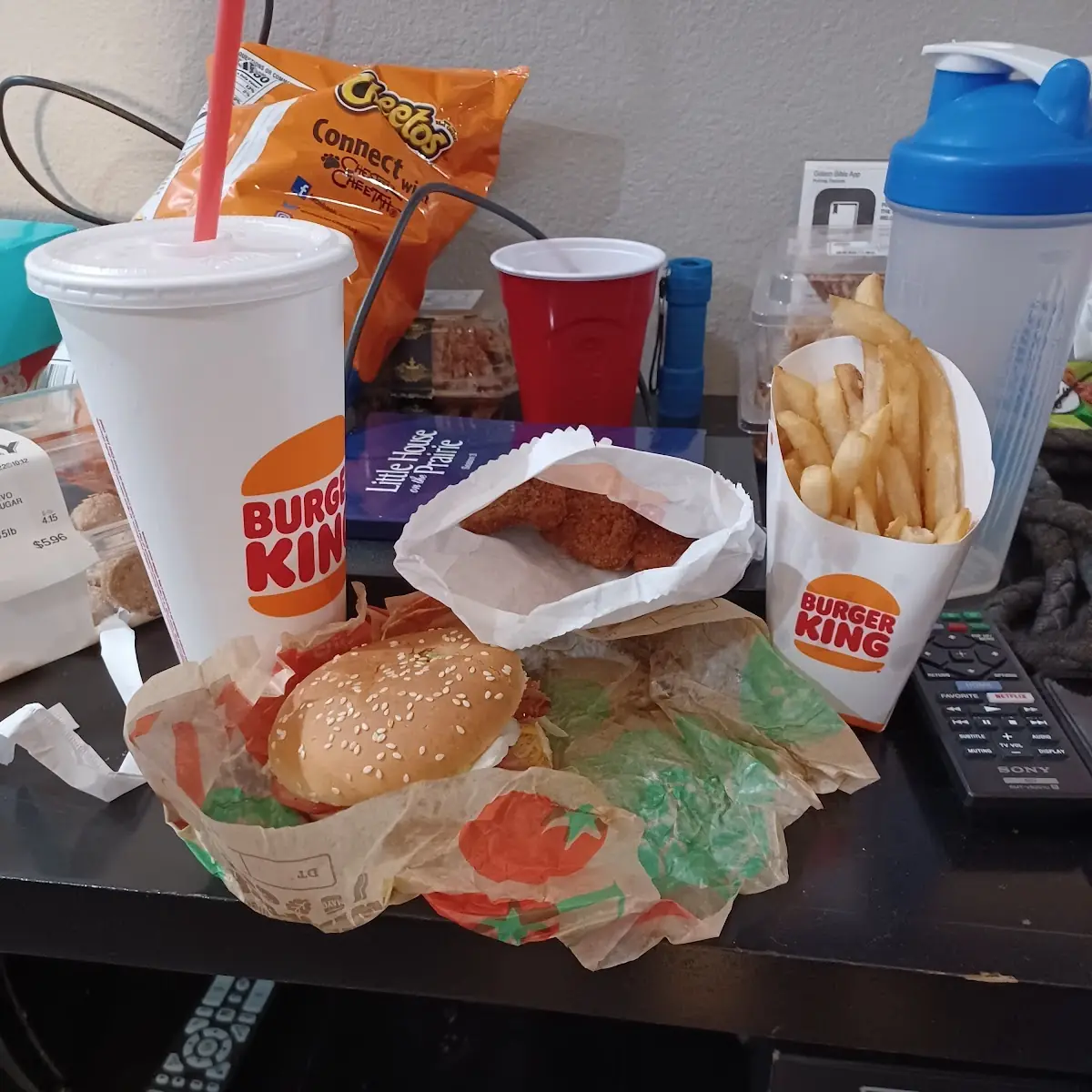 Southwest Whopper Jr Cheeseburger Menü