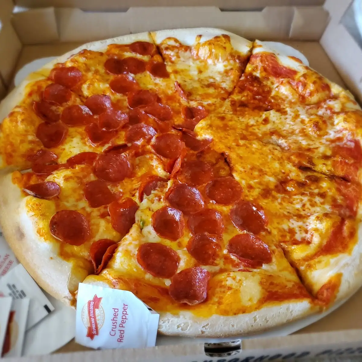Pepperoni and Cheese Pizza