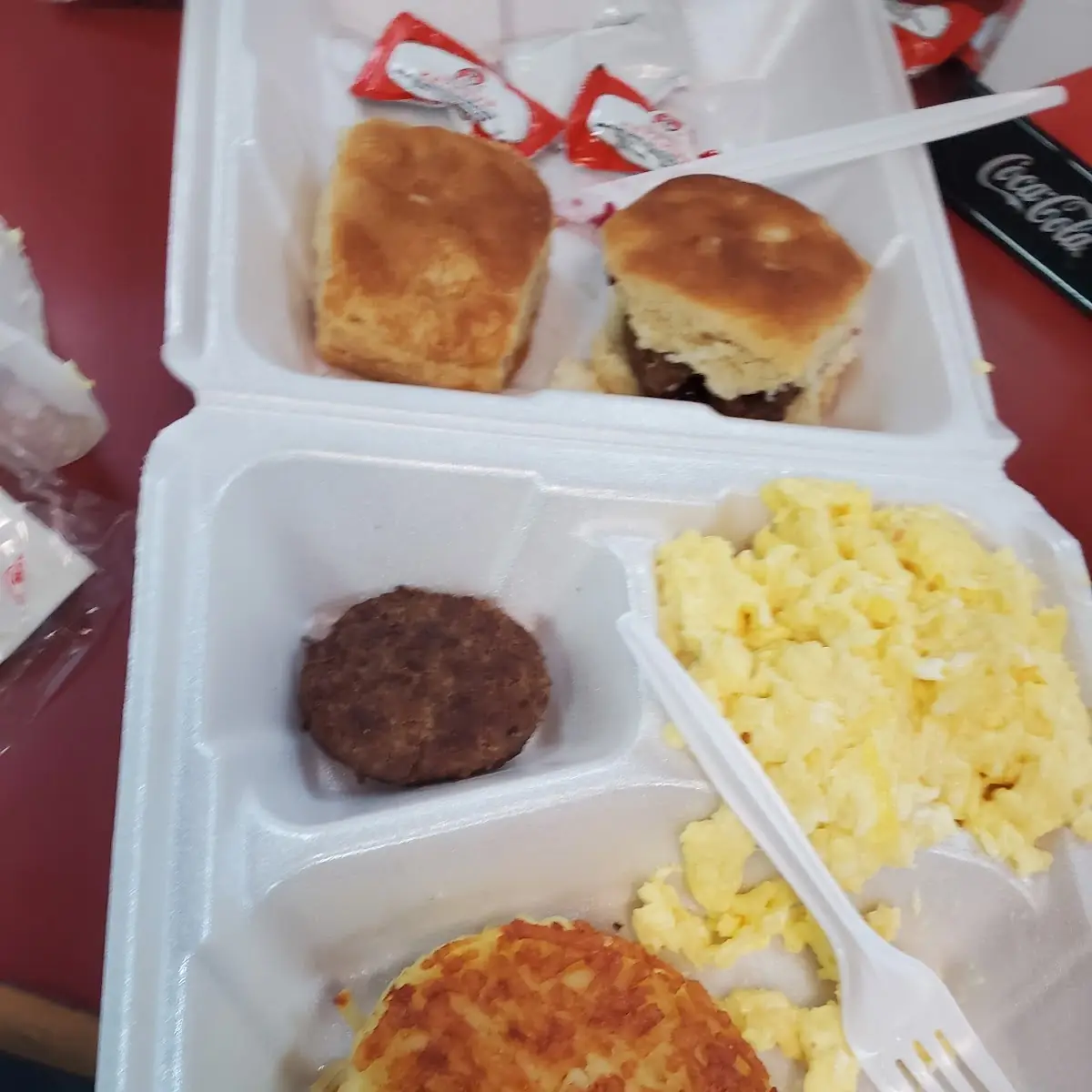 Beef Sausage Two Eggs with Hash Browns