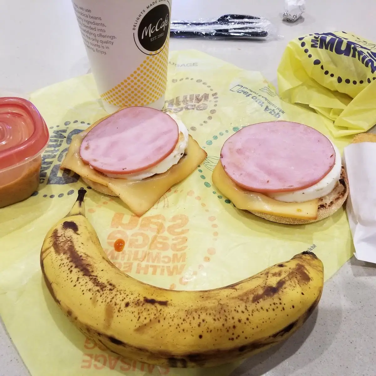 Egg Mcmuffin with Gouda Cheese