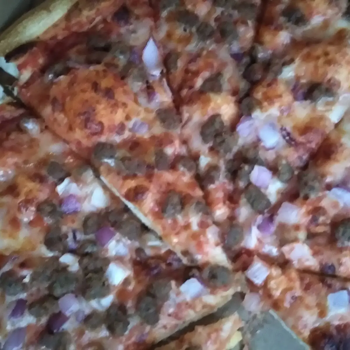 Sausage and Onion Pizza