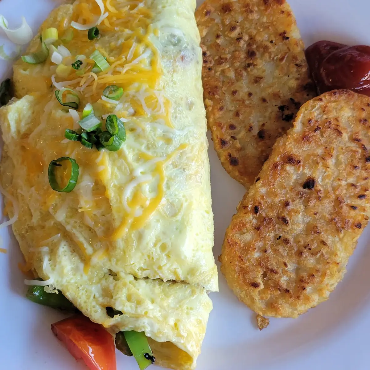 Bacon Veggie Omelette