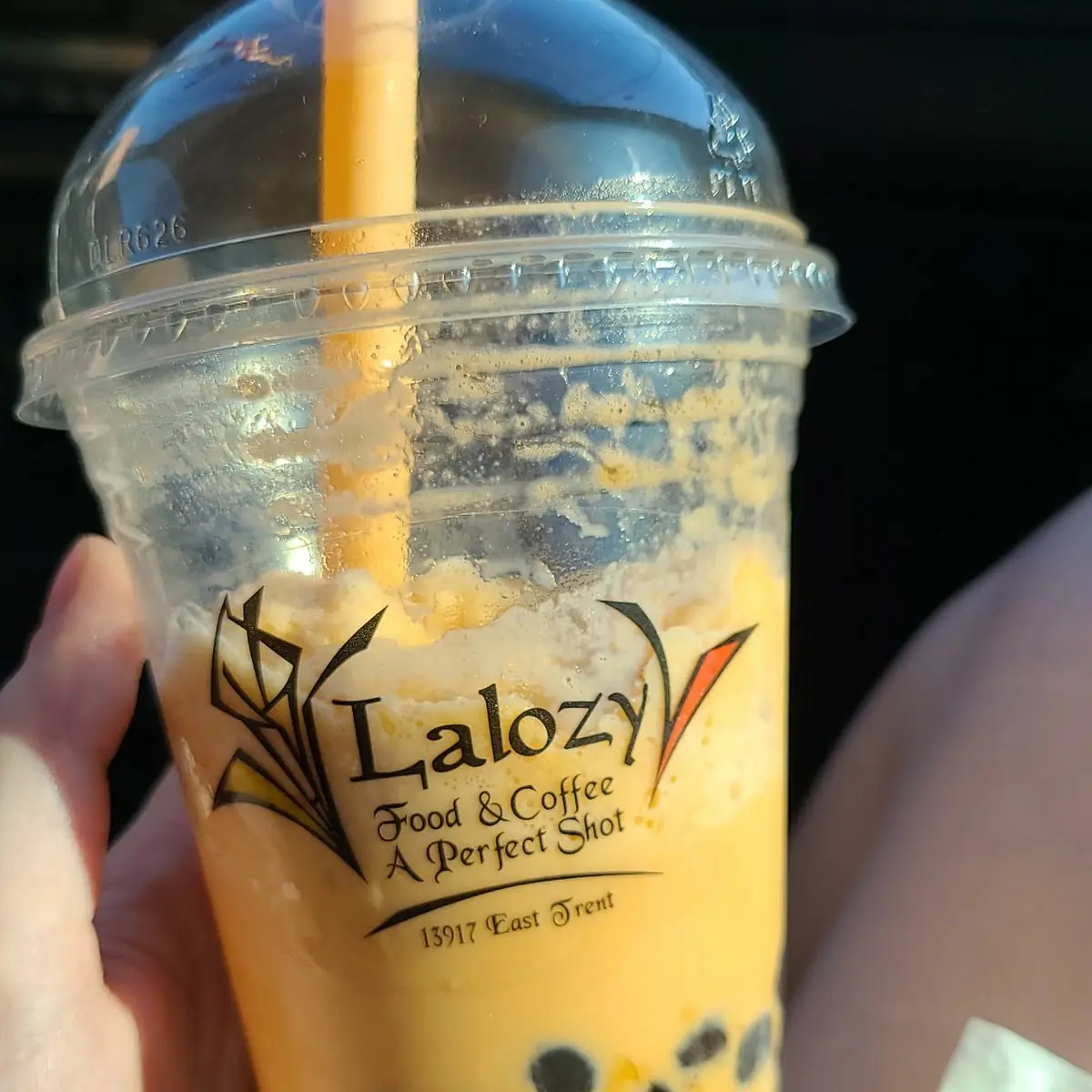 Blended Thai Tea with Boba