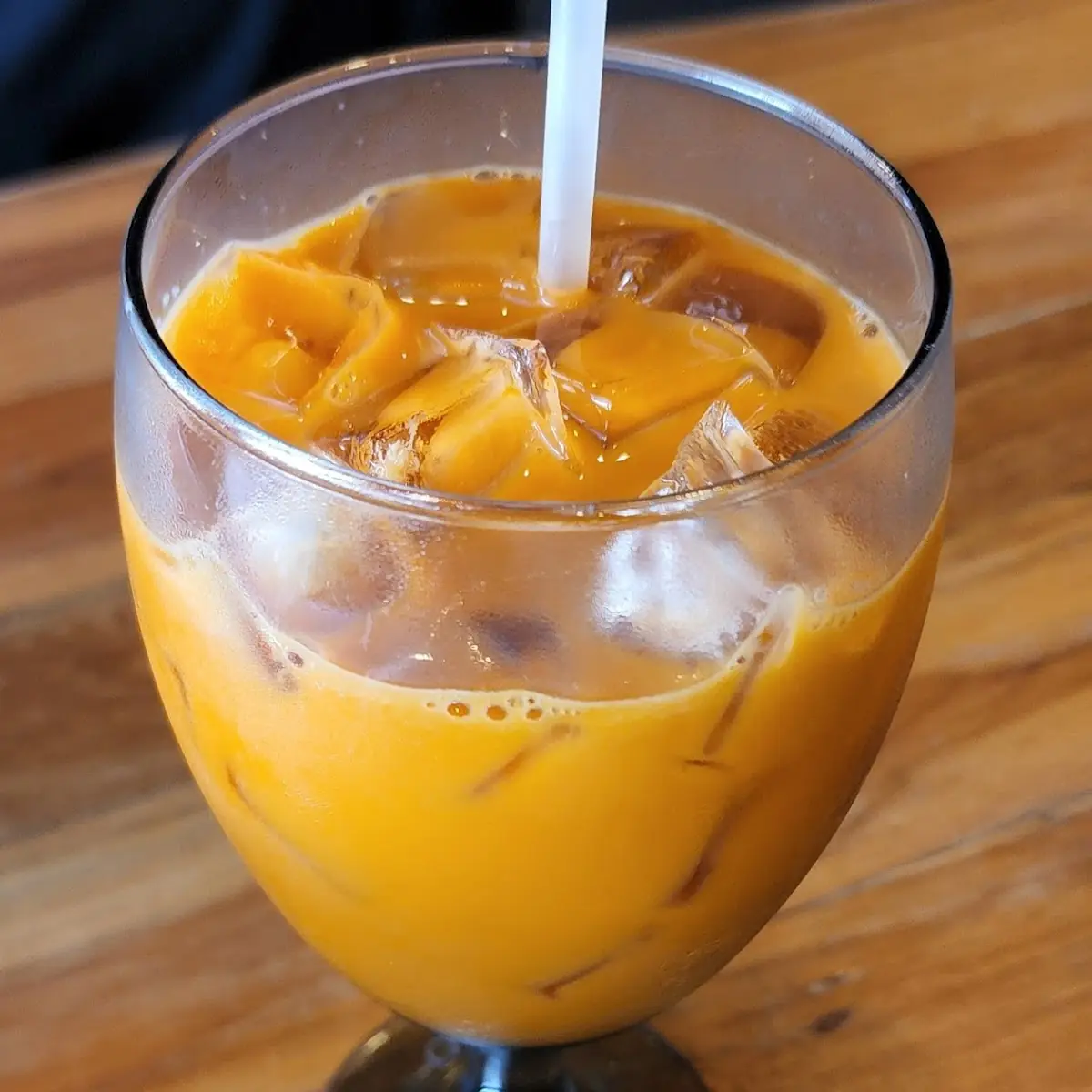 Thai Sweet Iced Tea with Cream
