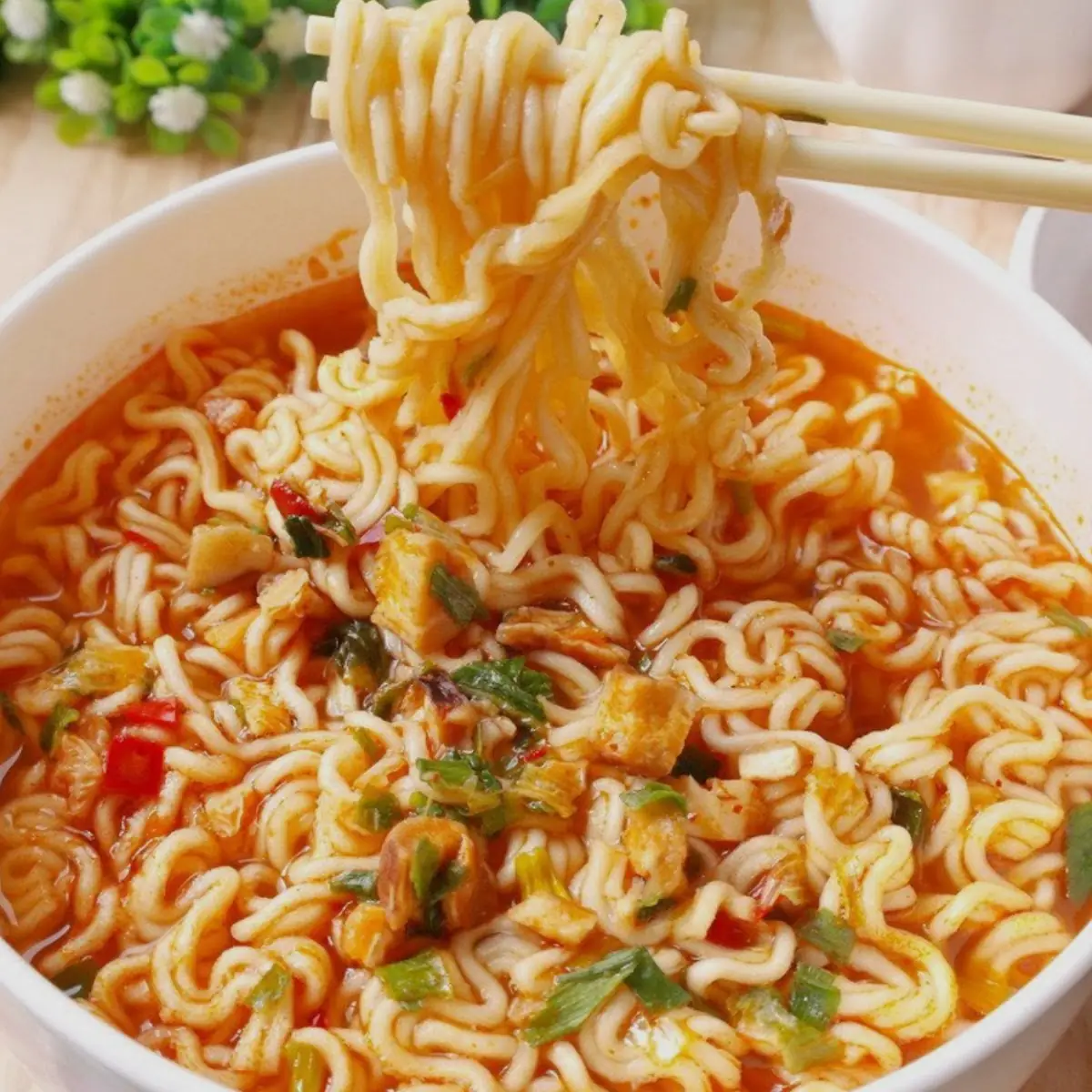 Korean Style Ramyun Noodle Soup