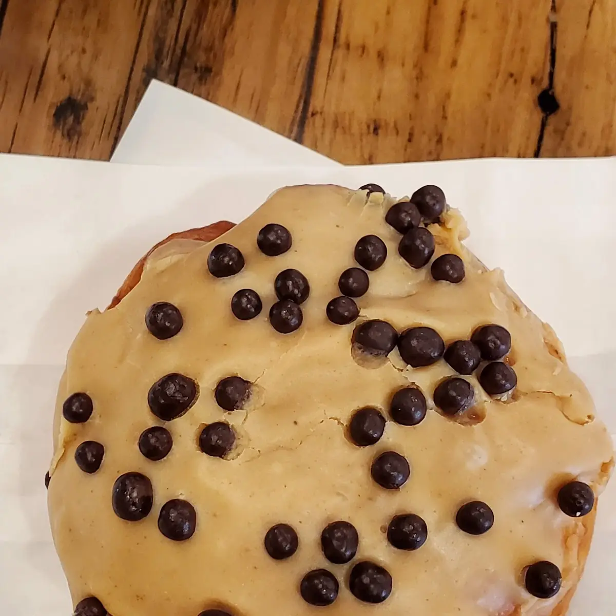 Peanut Butter Filled Chocolate Chip Donut