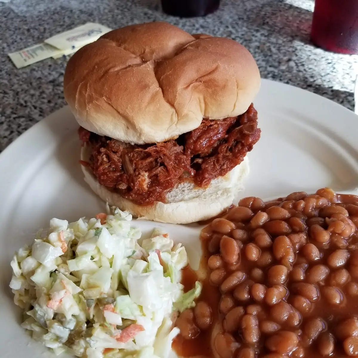 Pulled Pork Sandwich Plate