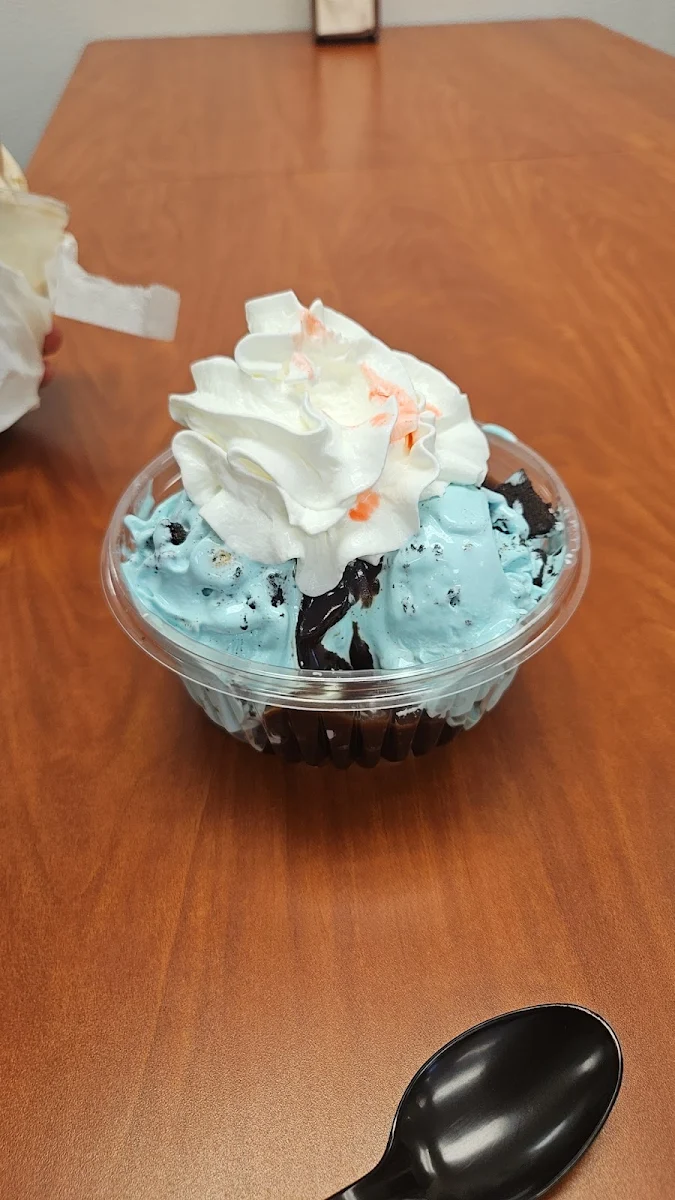 Brownie Sundae Cookie Monster Custard