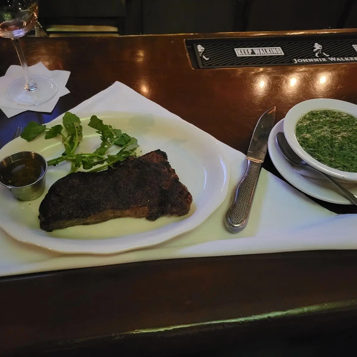 Wagyu Steak & Creamed Spinach