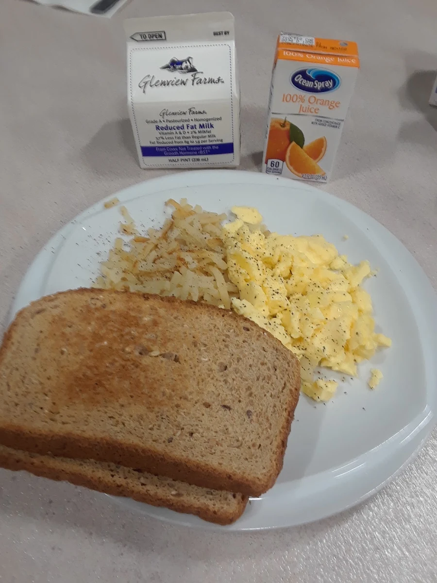 Hash Brown Scrambled Egg Toast
