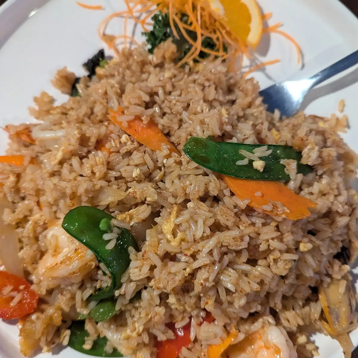 Basil Fried Rice with Shrimp