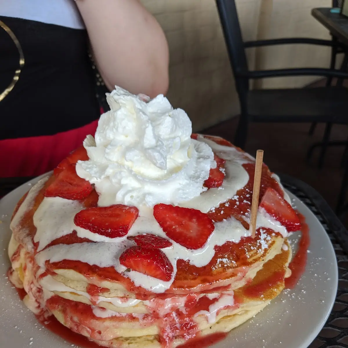 Strawberry Cheesecake Pancakes