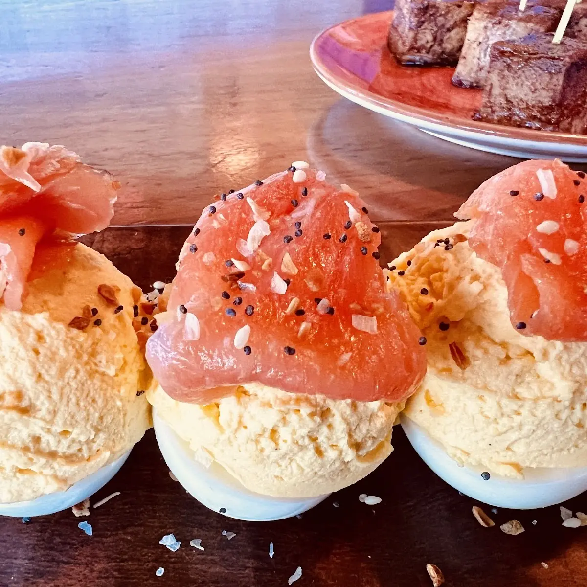 Salmon Deviled Eggs