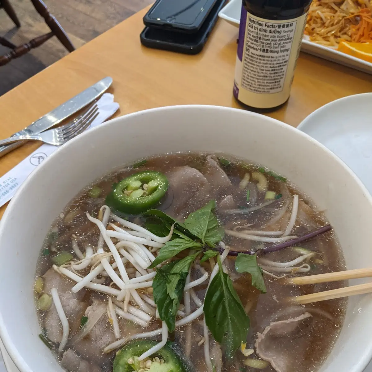 Thai Noodle Soup with Steak