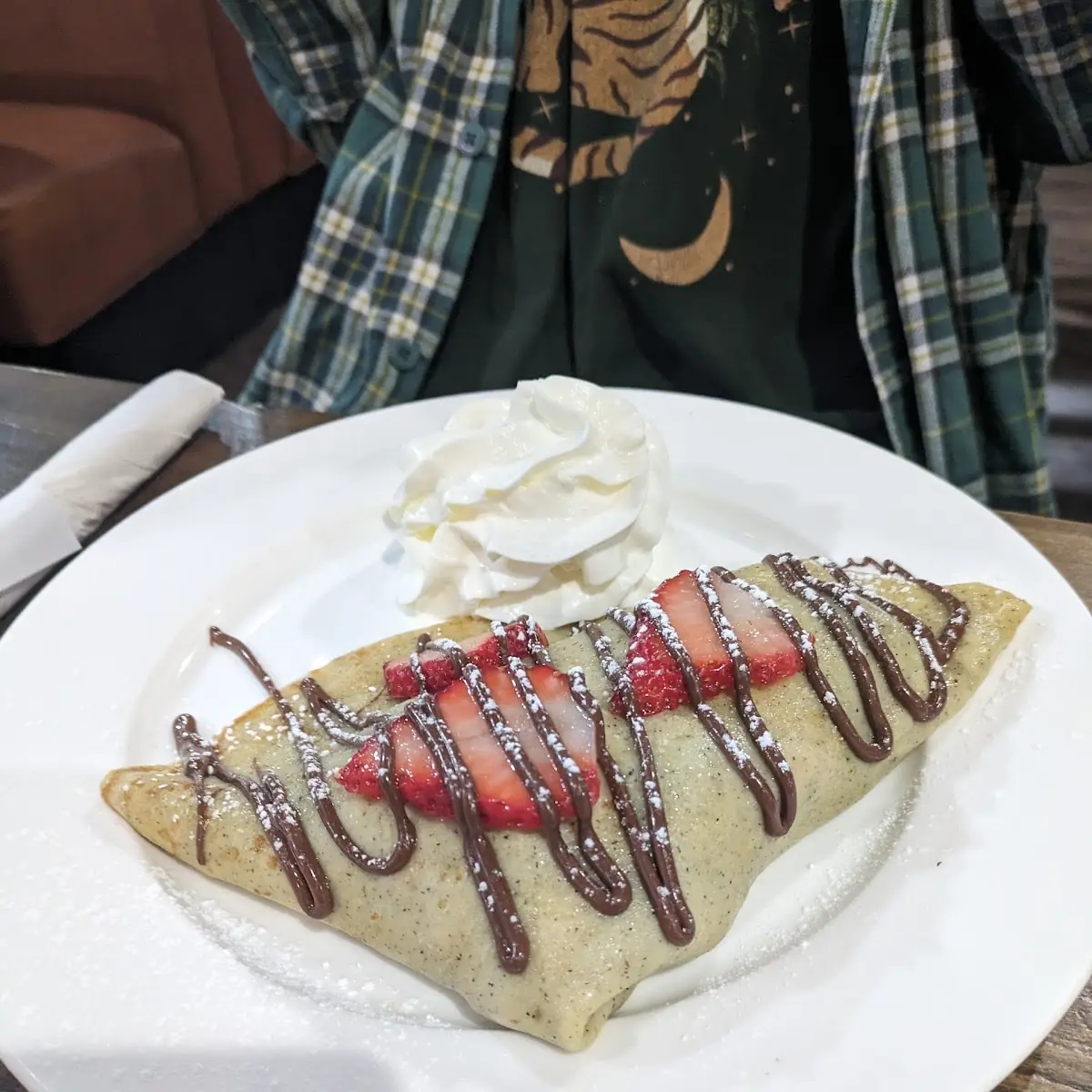 Nutella and Strawberry Crepes