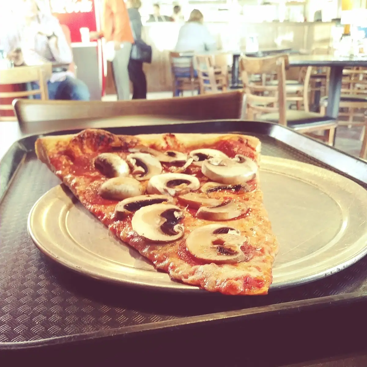 Mushroom Pizza by the Slice