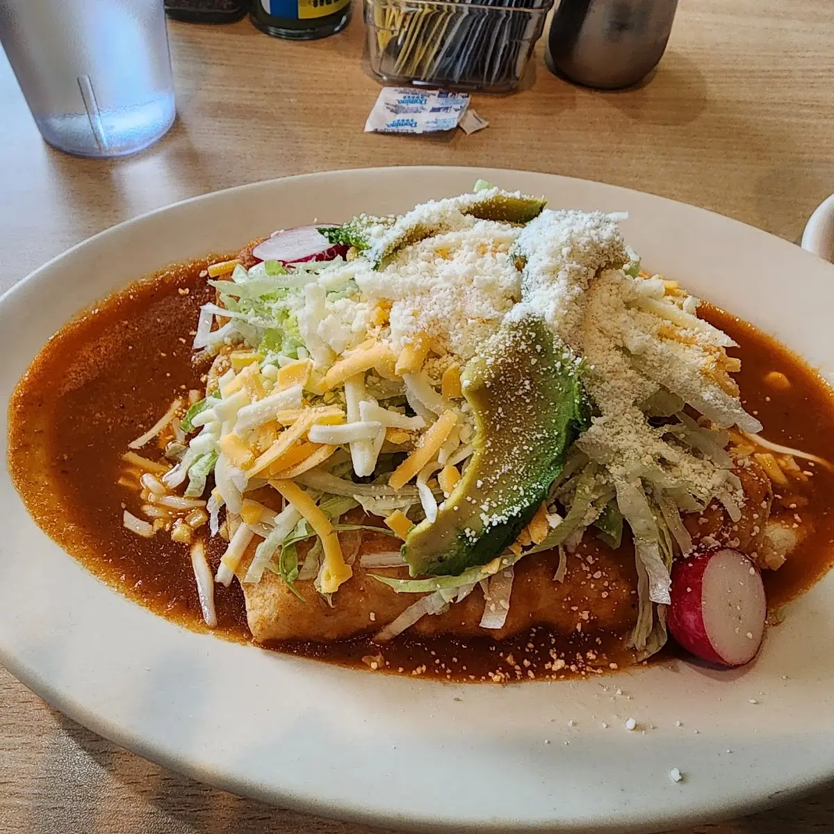 Chicken Enchilada with Tomatillo Sauce