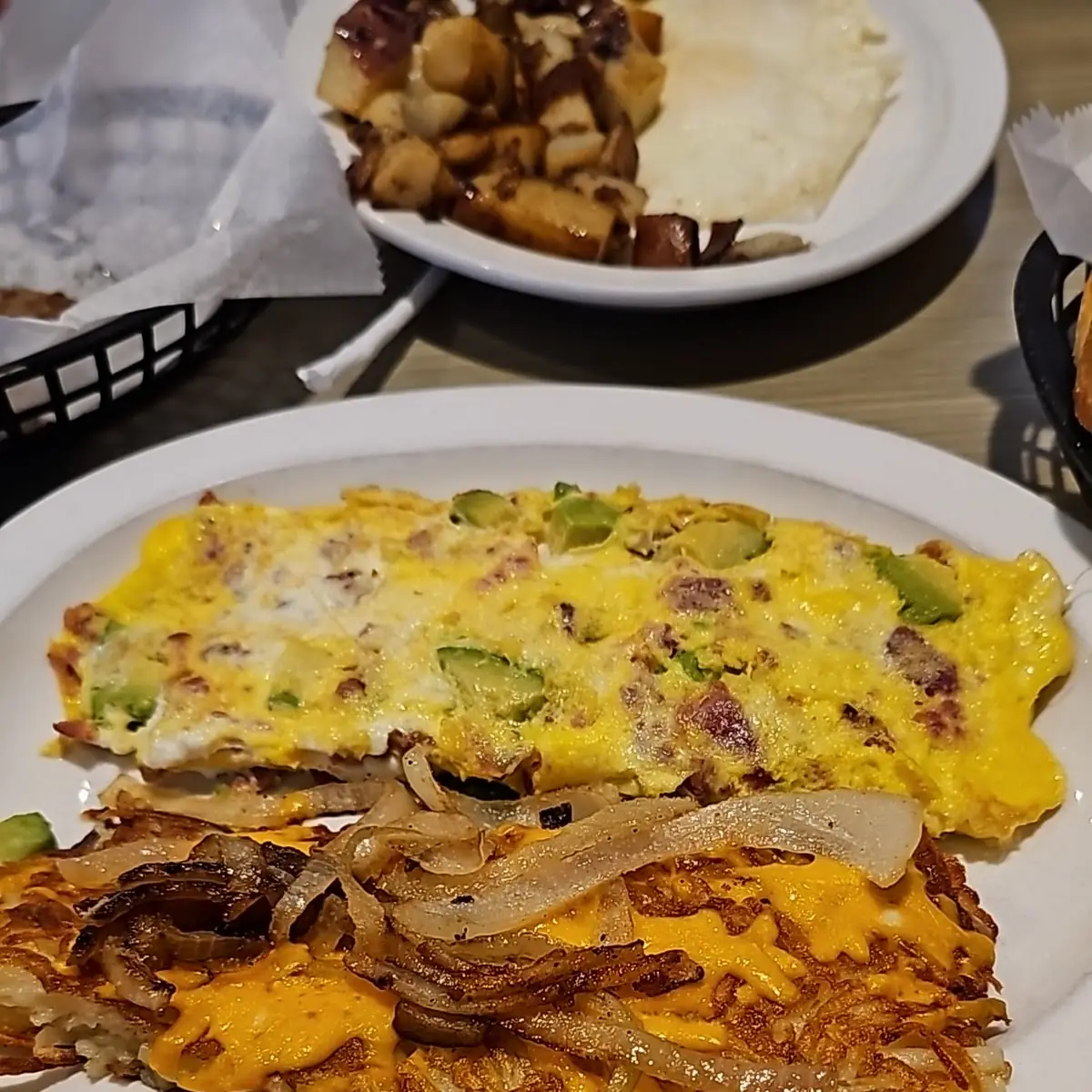 Hash Browns with Cheese and Onions