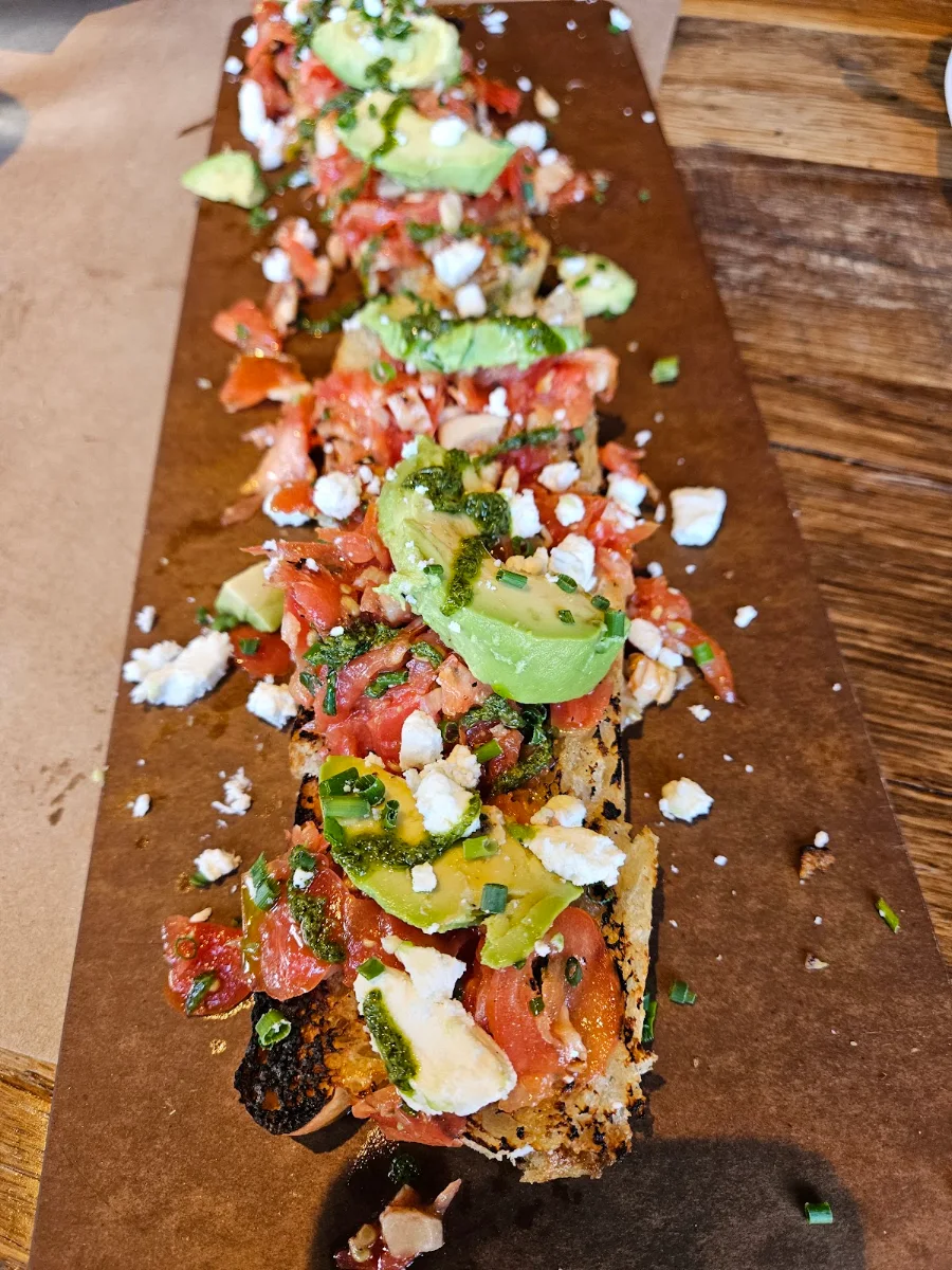 Avocado Bruschetta, Scaddabush Italian Kitchen & Bar Whitby