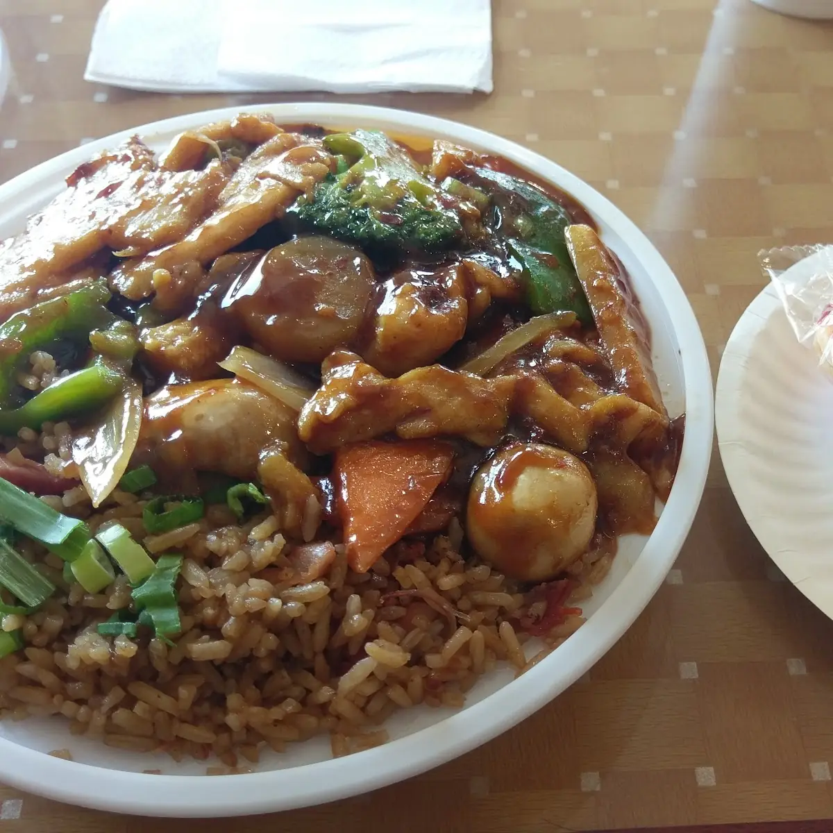 Szechuan Chicken and Pork Egg Roll