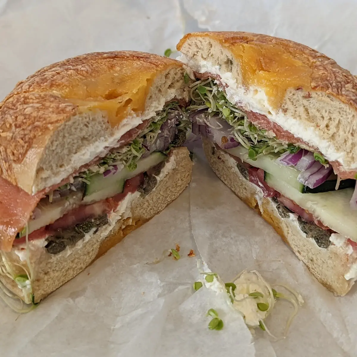 Turkey Sandwich Bagel