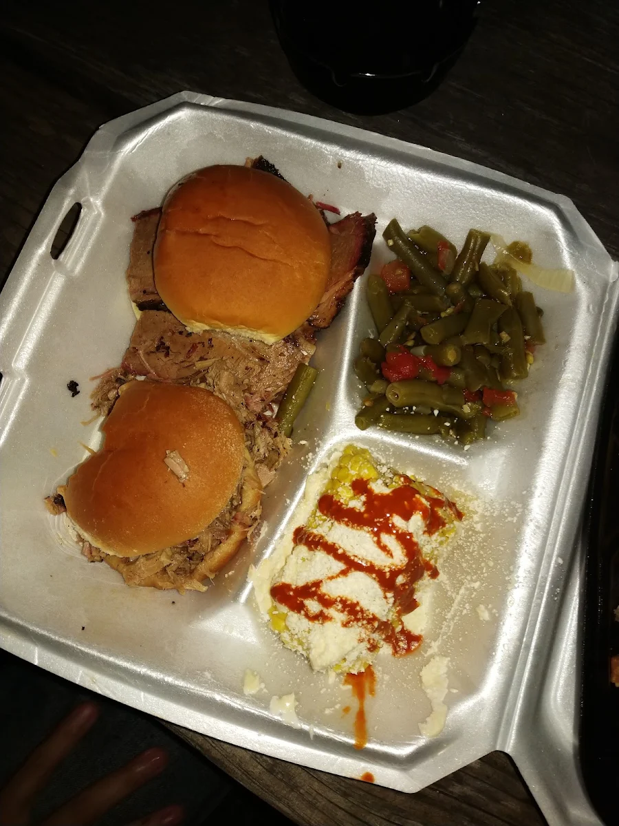 Brisket and Pulled Pork Sliders