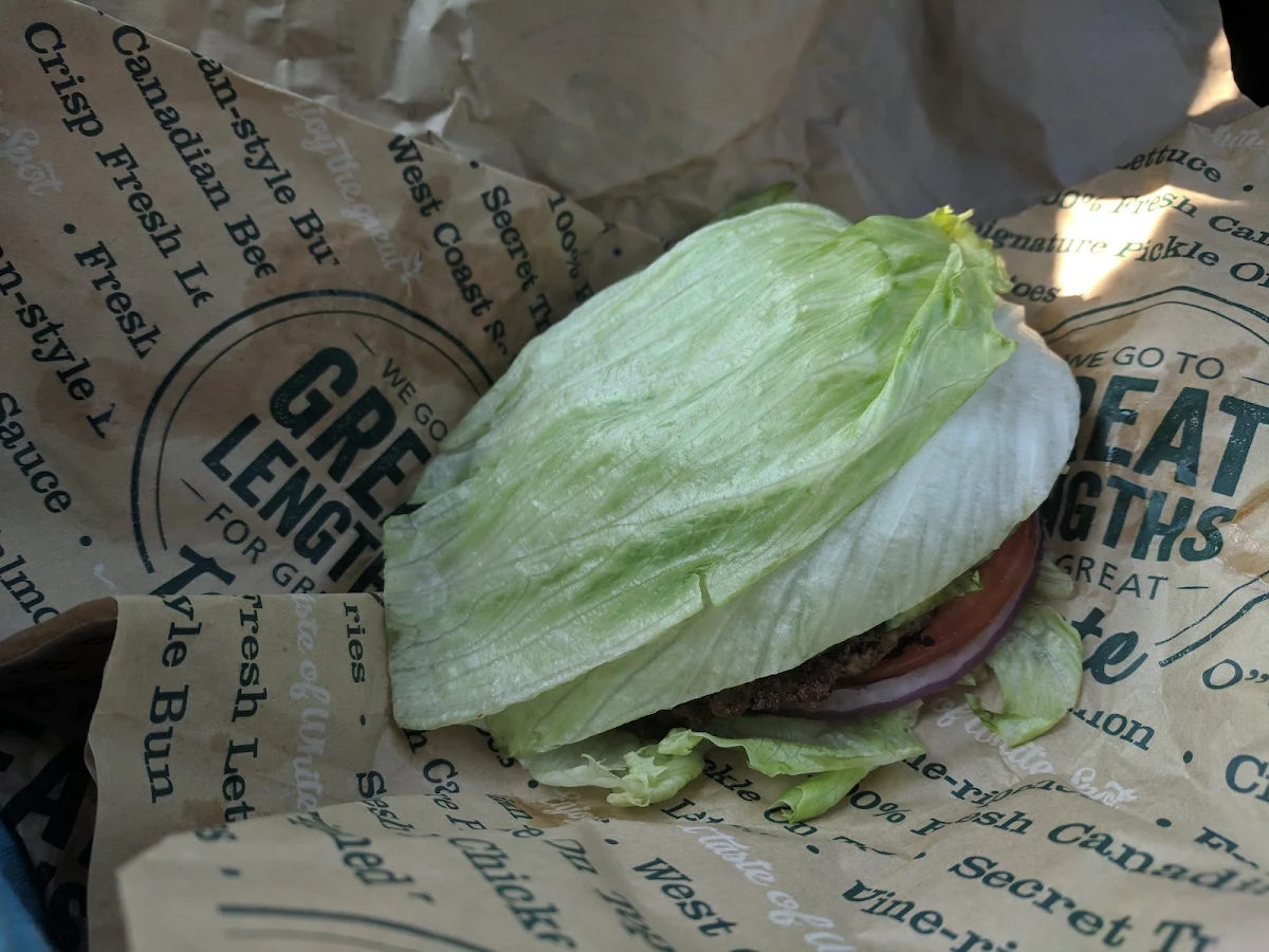 Legendary Burger with Lettuce Wraps