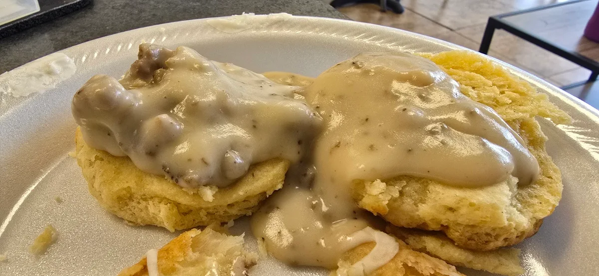 Biscuit with Sausage Gravy
